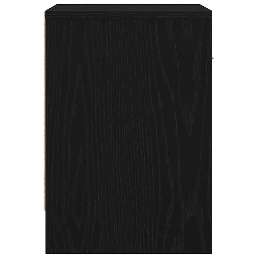 Tables de chevet 2 pcs avec tiroir Noir 39x28x41 cm - 7