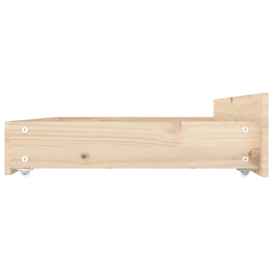 Cadre de lit sans matelas avec tiroirs - 9