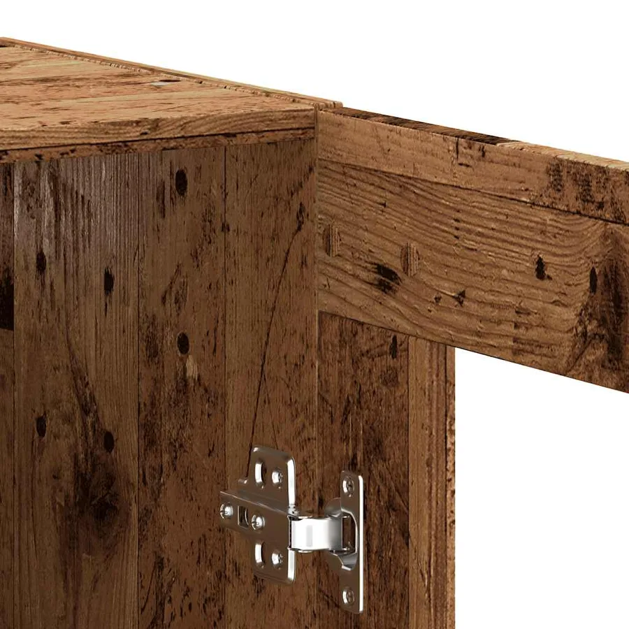 Buffet vieux bois 69,5x34x90 cm bois d'ingénierie - 8