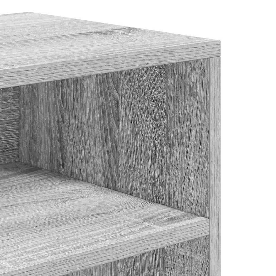 Bibliothèque sonoma gris 60x30x71,5 cm bois d'ingénierie - 7