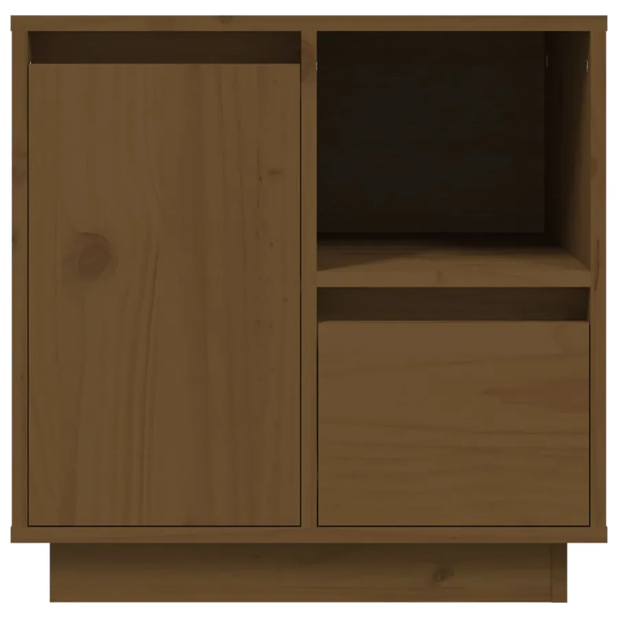 Tables de chevet 2pcs Marron miel 50x34x50cm Bois de pin massif - 7