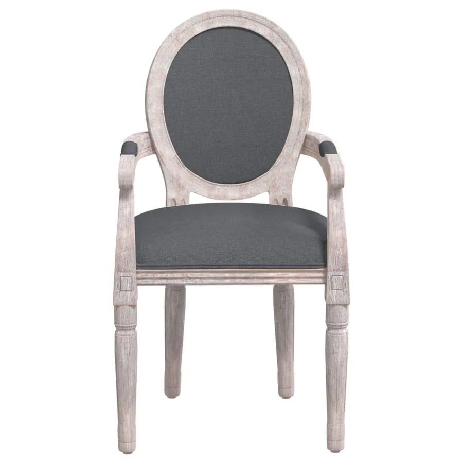 Chaise à manger gris foncé 54x56x96,5 cm tissu - 3