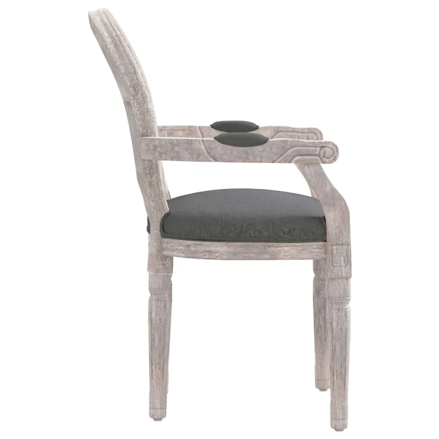 Chaise à manger gris foncé 54x56x96,5 cm tissu - 4