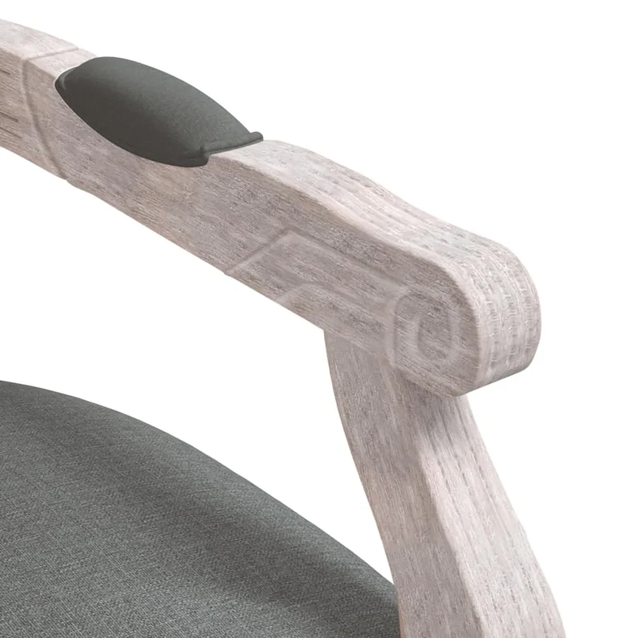 Chaise à manger gris foncé 54x56x96,5 cm tissu - 6