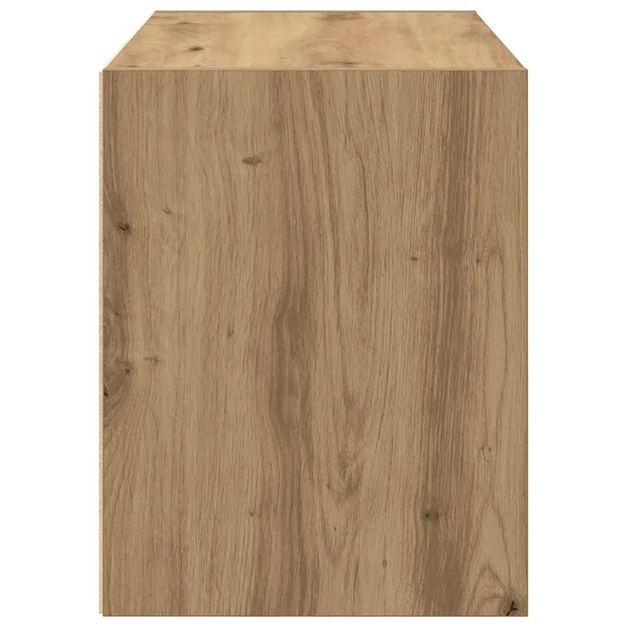 Armoire avec 2 tiroirs chêne artisanal bois d'ingénierie - 6