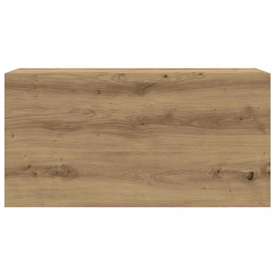 Armoire murale de bain chêne artisanal bois d'ingénierie - 5