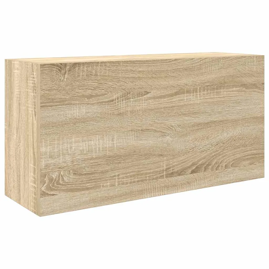 Armoire murale de bain chêne sonoma 80x25x40 cm bois ingénierie - 2