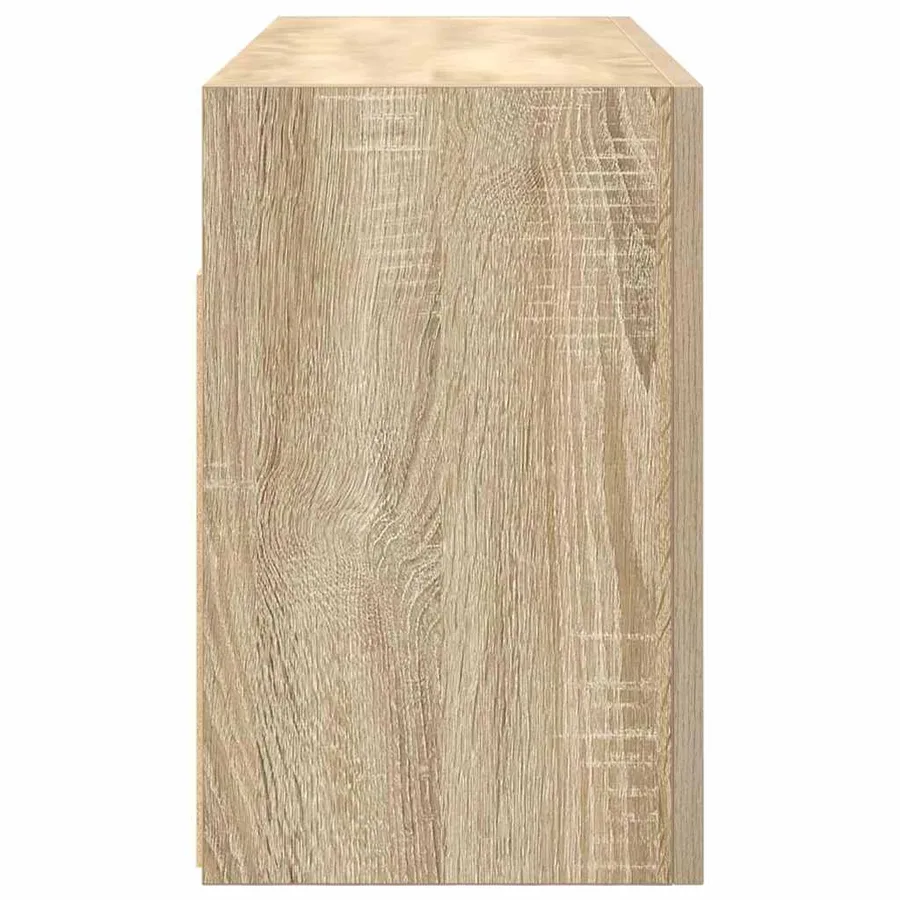 Armoire murale de bain chêne sonoma 80x25x40 cm bois ingénierie - 7