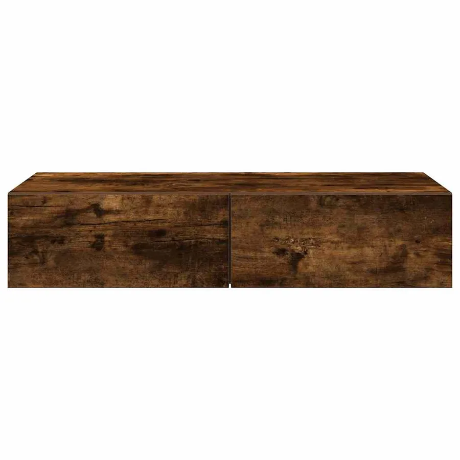 Étagère murale avec tiroirs chêne fumé bois d'ingénierie - 4