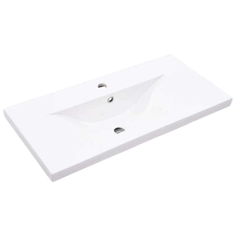 Ensemble de meubles salle de bain 2 pcs bois d'ingénierie - 5