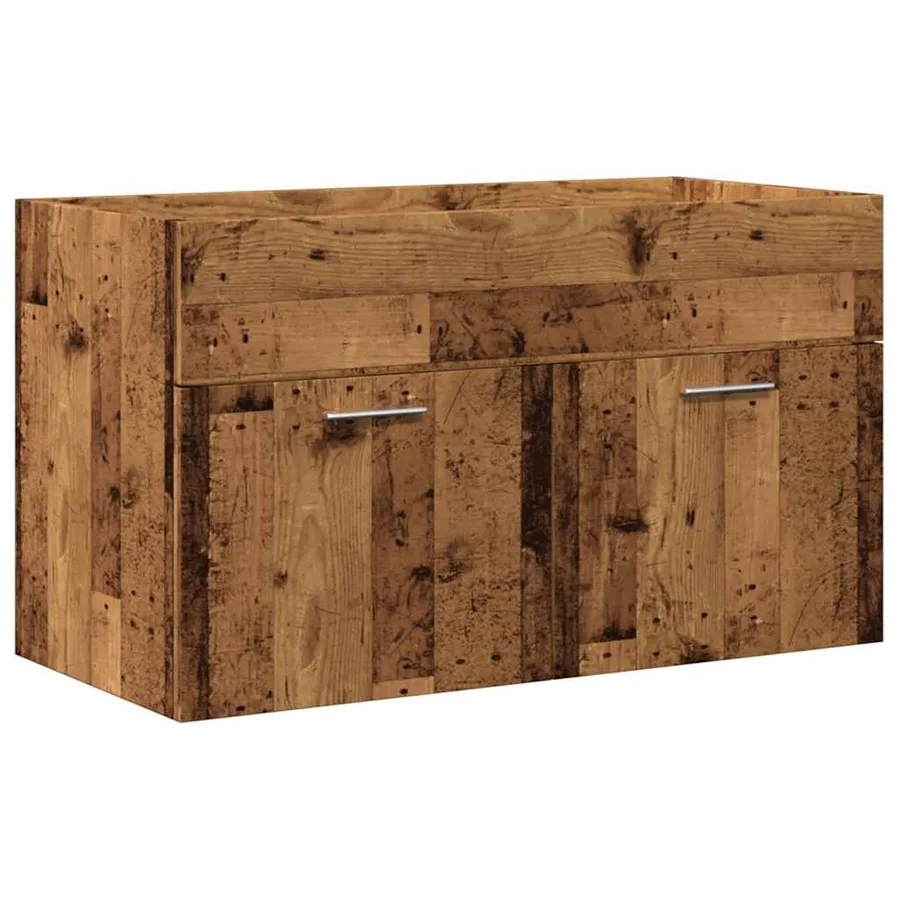 Ensemble de meubles salle de bain 2 pcs bois d'ingénierie - 6