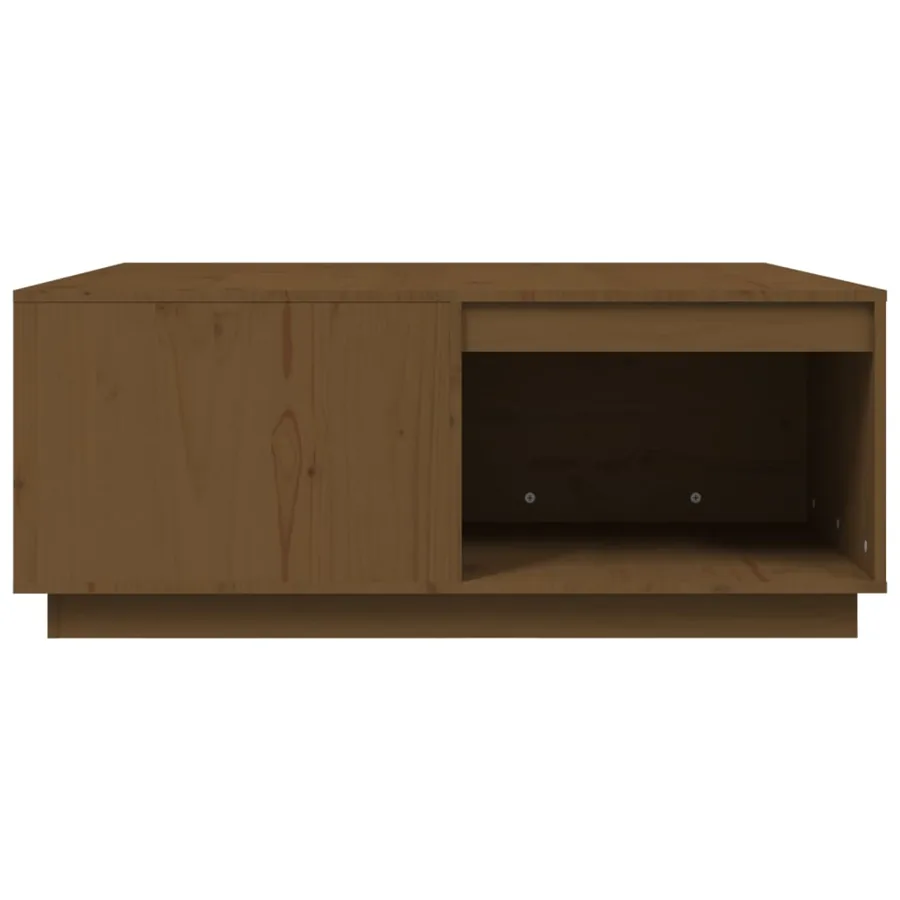 Table basse Marron miel 100x101x40,5 cm Bois massif de pin - 6