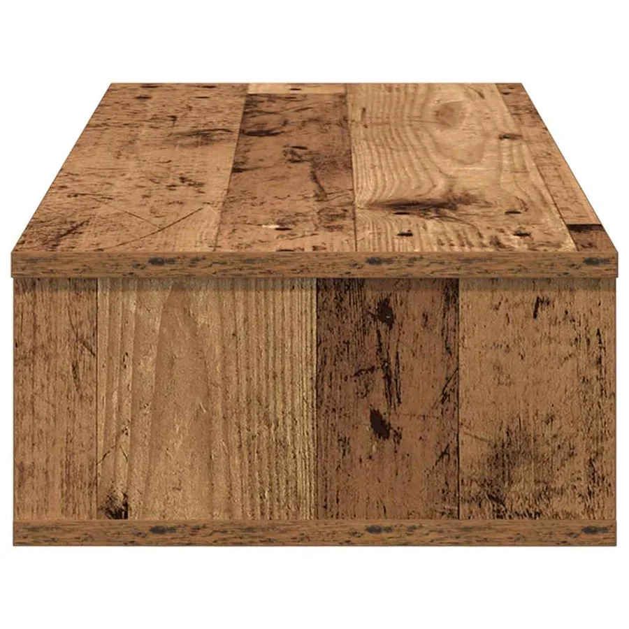 Étagère murale avec tiroirs vieux bois bois d'ingénierie - 5