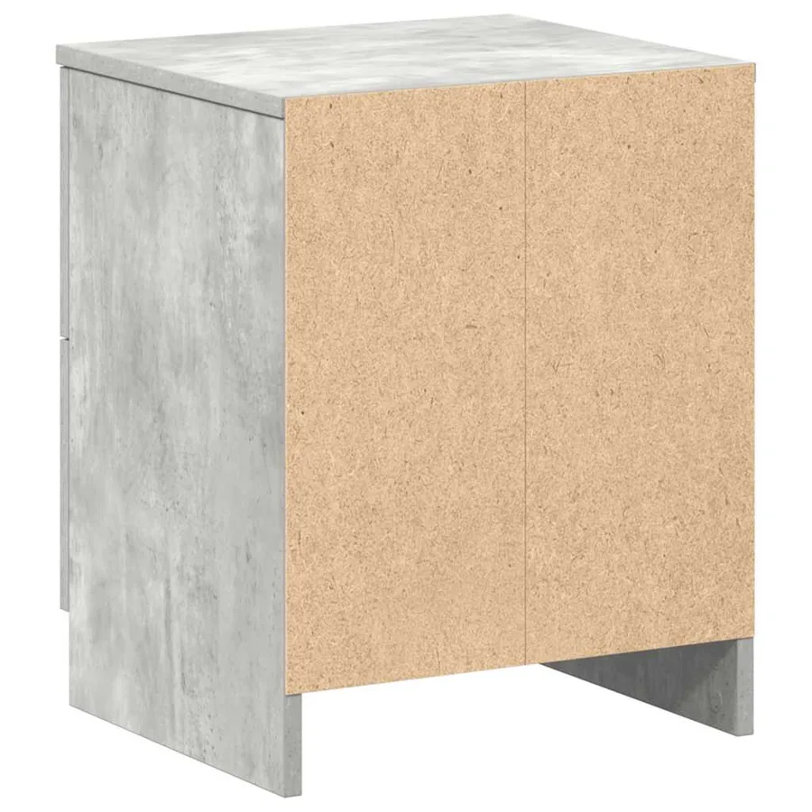 Tables de chevet (lot de 2) avec 2 tiroirs gris béton 40 x 36 x 50 cm - 8