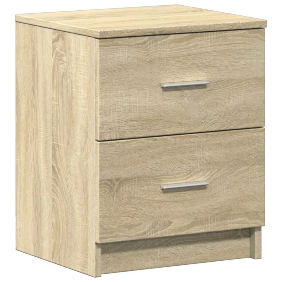 Tables de chevet 2 pcs avec 2 tiroirs Chêne Sonoma 40x36x50 cm - 6