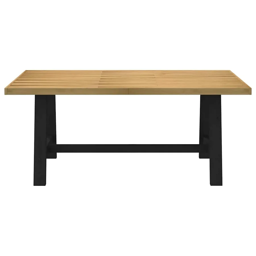 Table à manger NOAIN pieds en forme de A 180x90x75cm massif pin - 3