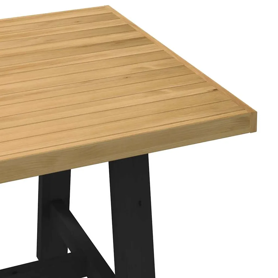 Table à manger NOAIN pieds en forme de A 180x90x75cm massif pin - 6