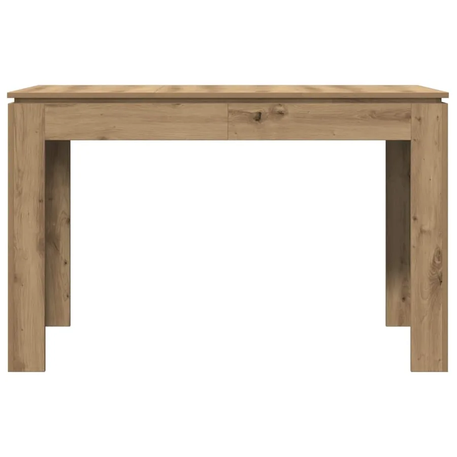 Table à manger chêne artisanal 120x60x76 cm bois d'ingénierie - 4