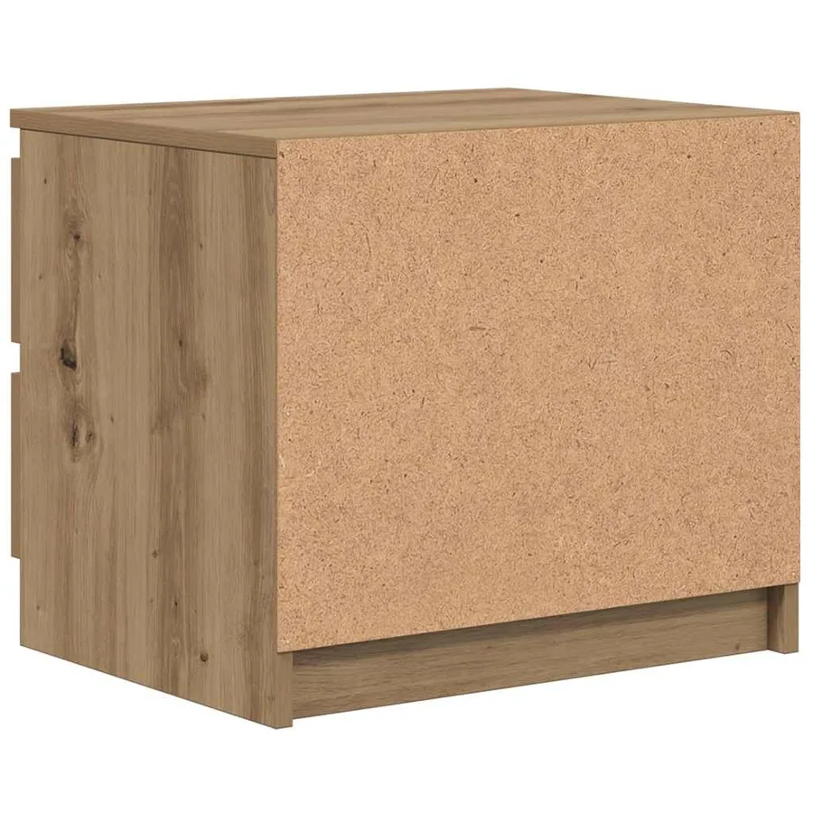 Tables chevet 2pcs chêne artisanal 50x40x43.5cm bois ingénierie - 6