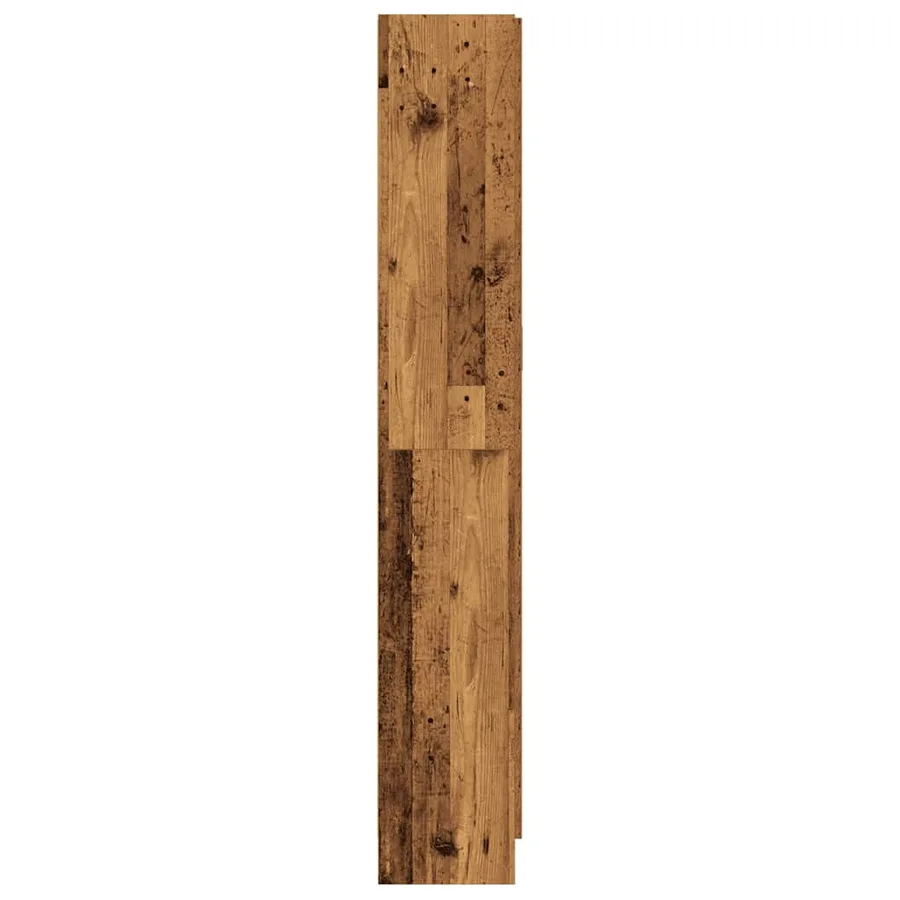 Buffet haut vieux bois 82,5x30,5x185 cm bois d'ingénierie - 4