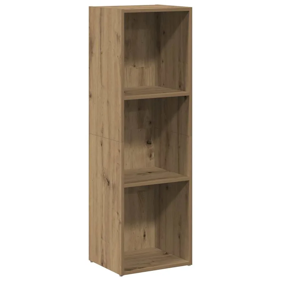 Bibliothèque chêne artisanal 36x30x114 cm bois d'ingénierie - 2