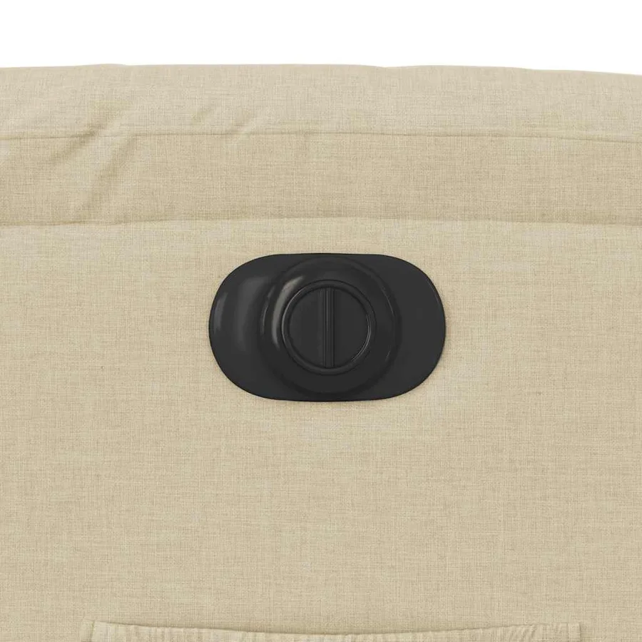 Fauteuil inclinable électrique crème tissu - 13