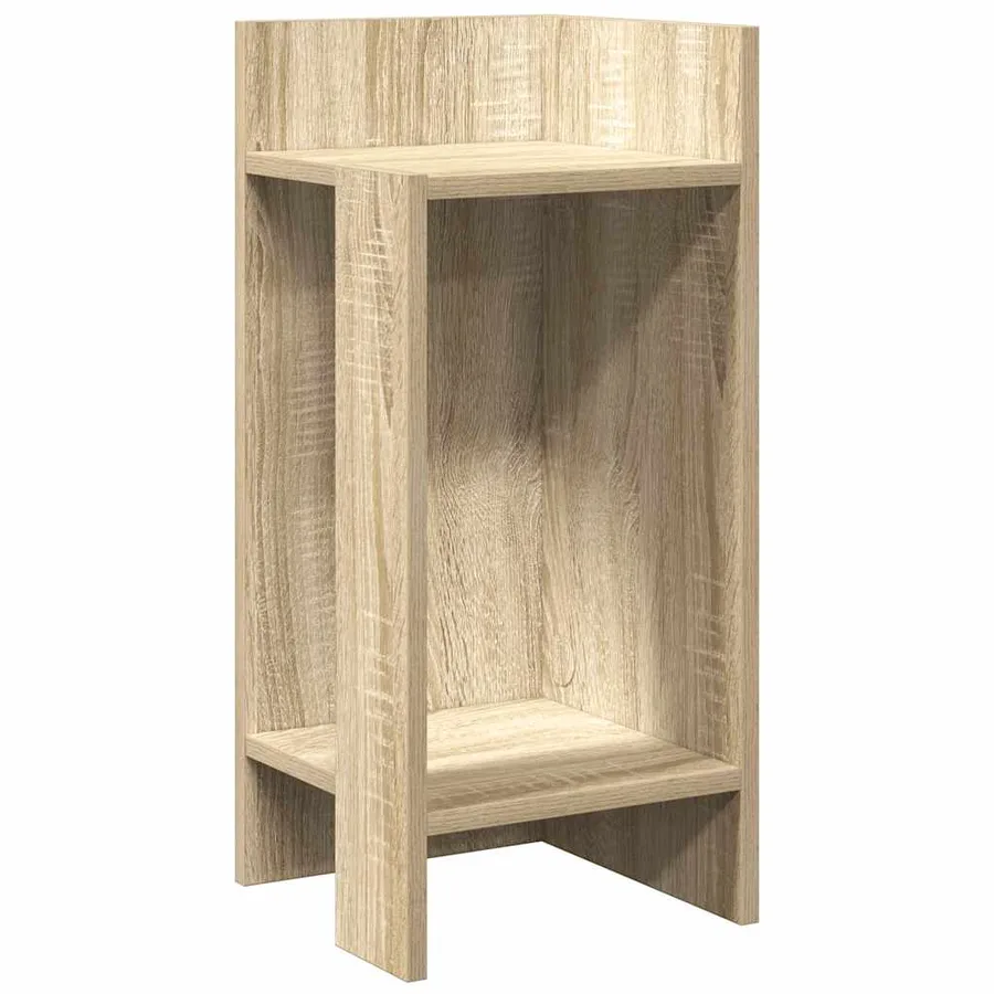 Tables d'appoint 2 pcs avec étagère chêne sonoma 25,5x27x60 cm - 5
