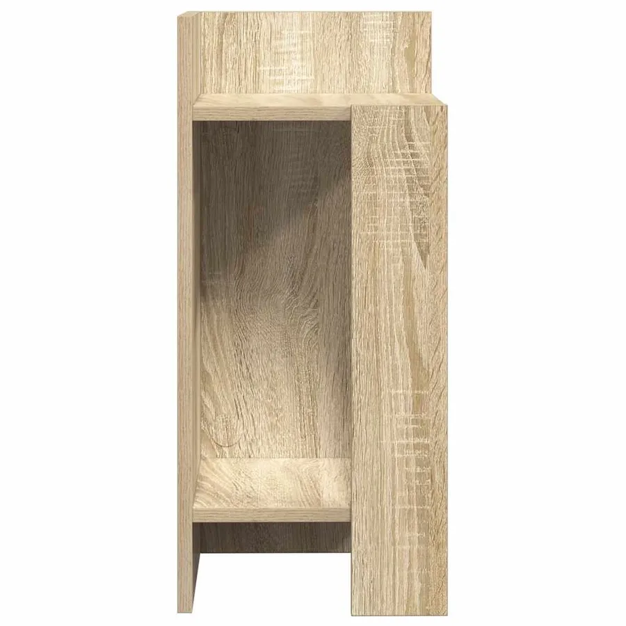 Tables d'appoint 2 pcs avec étagère chêne sonoma 25,5x27x60 cm - 6