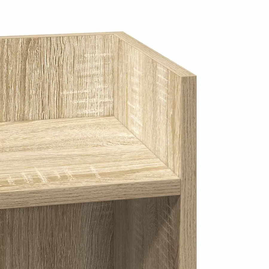 Tables d'appoint 2 pcs avec étagère chêne sonoma 25,5x27x60 cm - 8