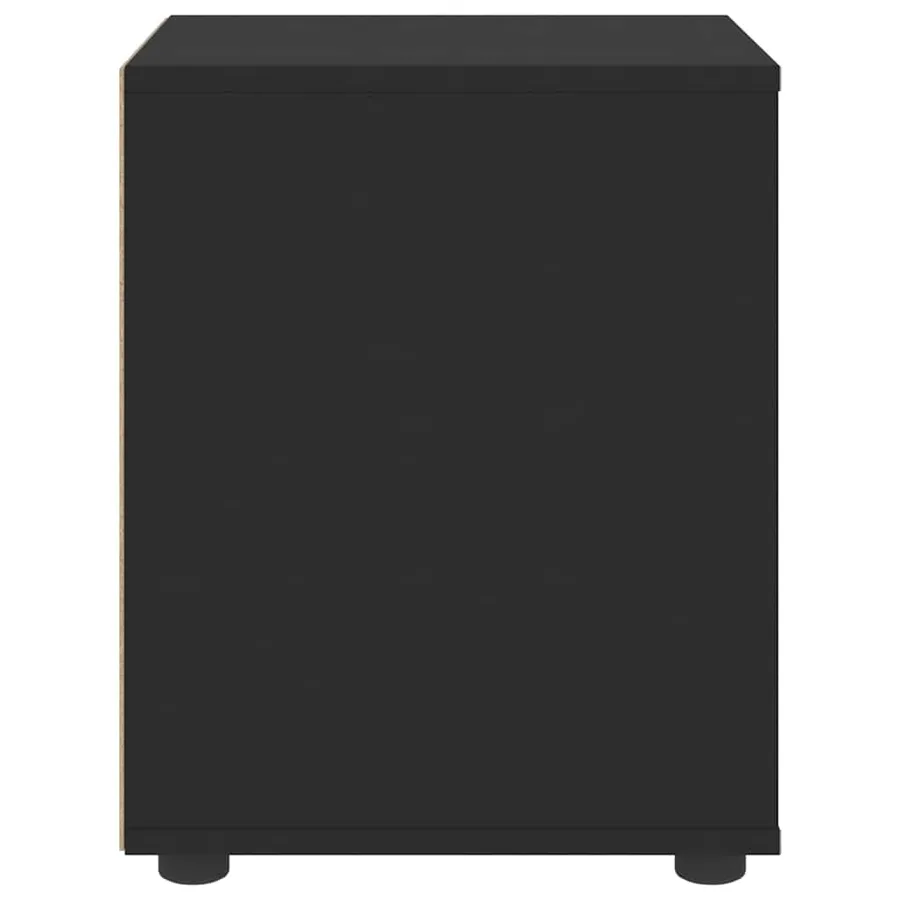 Table de chevet VISNES noir 45x40x50 cm bois d'ingénierie - 6