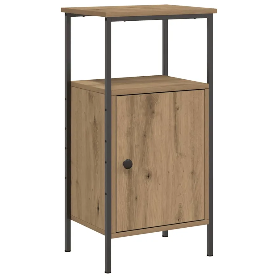 Tables de chevet 2 pcs chêne artisanal bois d'ingénierie - 6