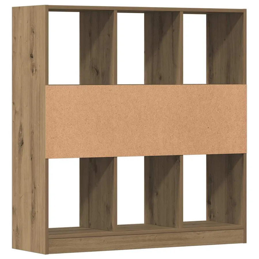 Bibliothèque chêne artisanal 97,5x29,5x100 cm bois d'ingénierie - 7