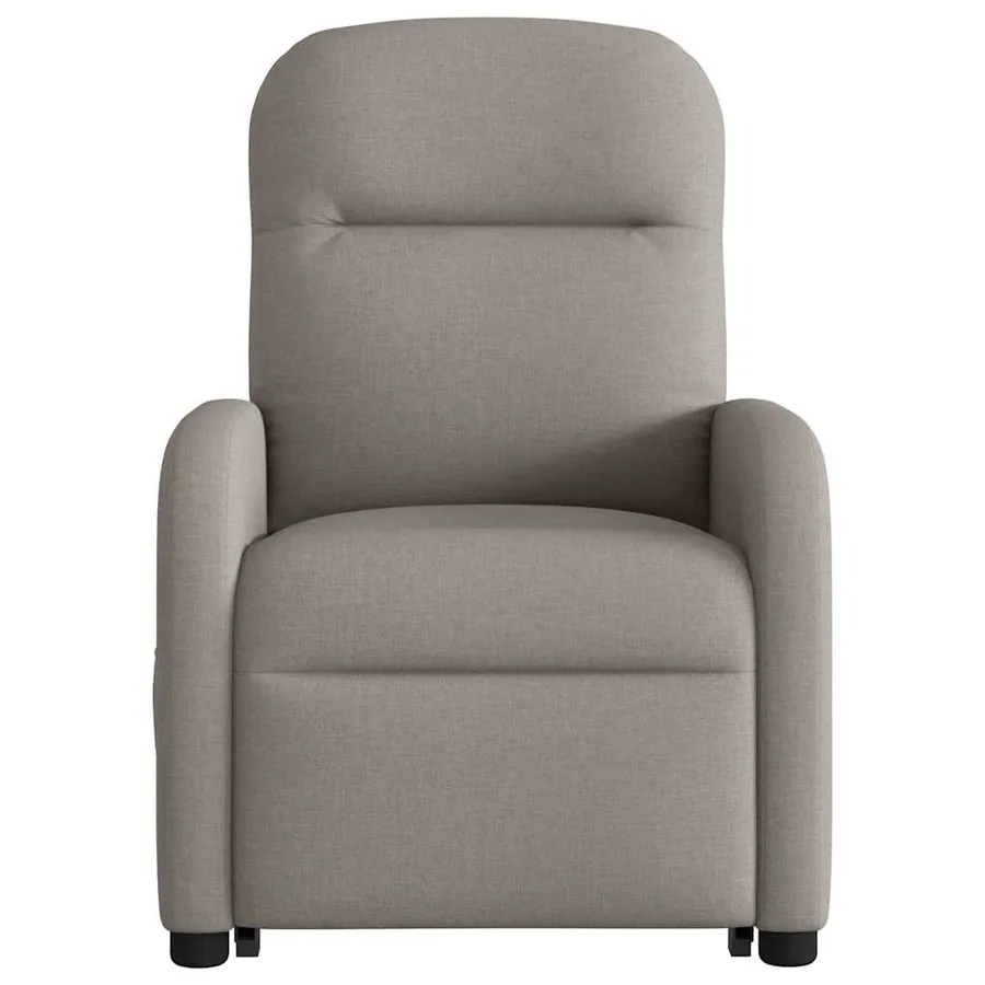Fauteuil inclinable de massage électrique Taupe Tissu - 5