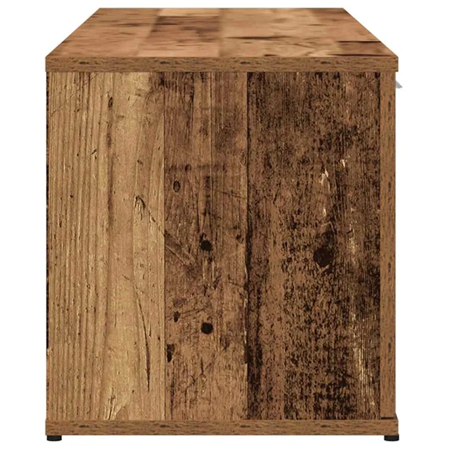 Meuble TV vieux bois 120x34x37 cm bois d'ingénierie - 5