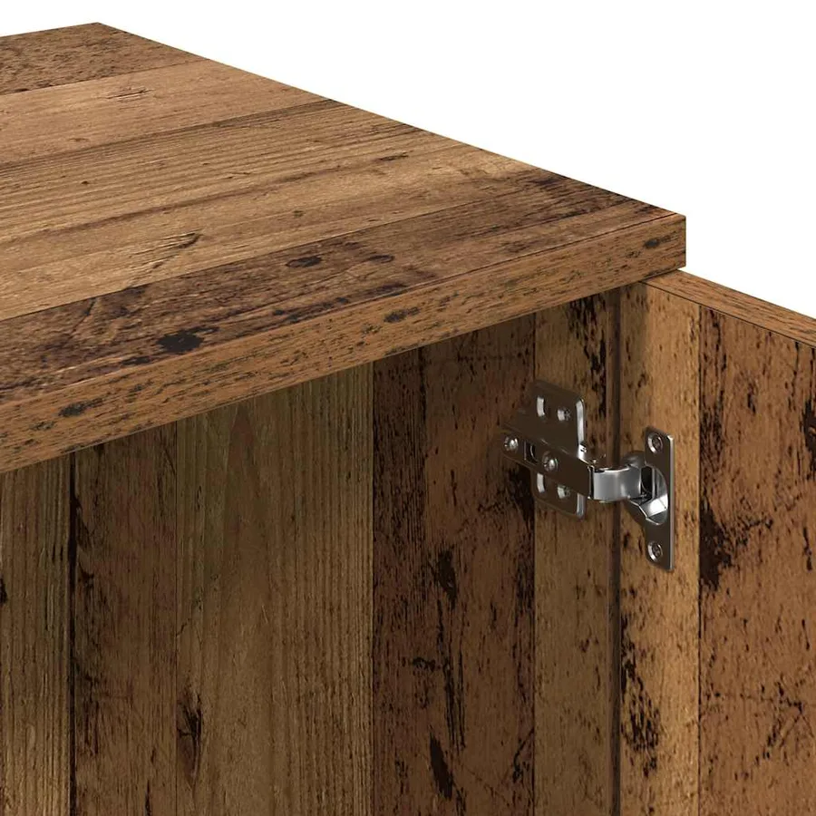 Meuble TV vieux bois 120x34x37 cm bois d'ingénierie - 8