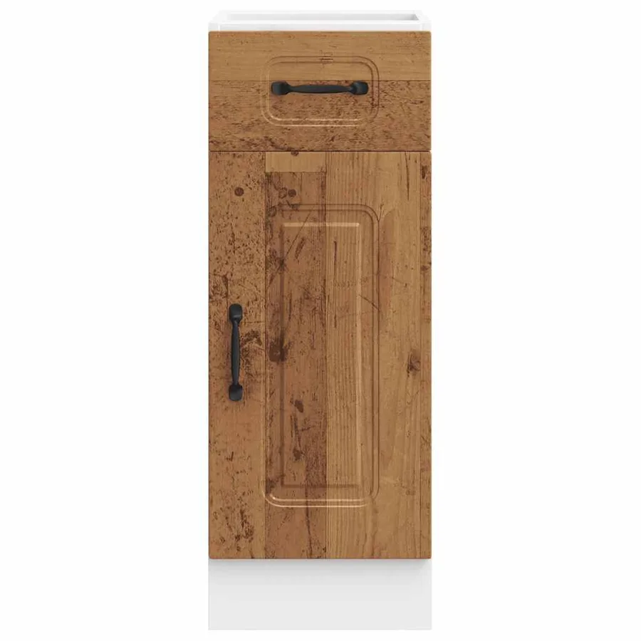 Armoire de cuisine Kalmar vieux bois bois d'ingénierie - 4