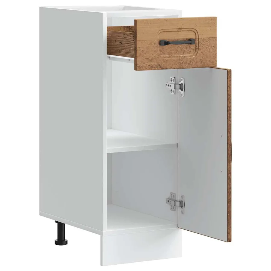 Armoire de cuisine Kalmar vieux bois bois d'ingénierie - 5