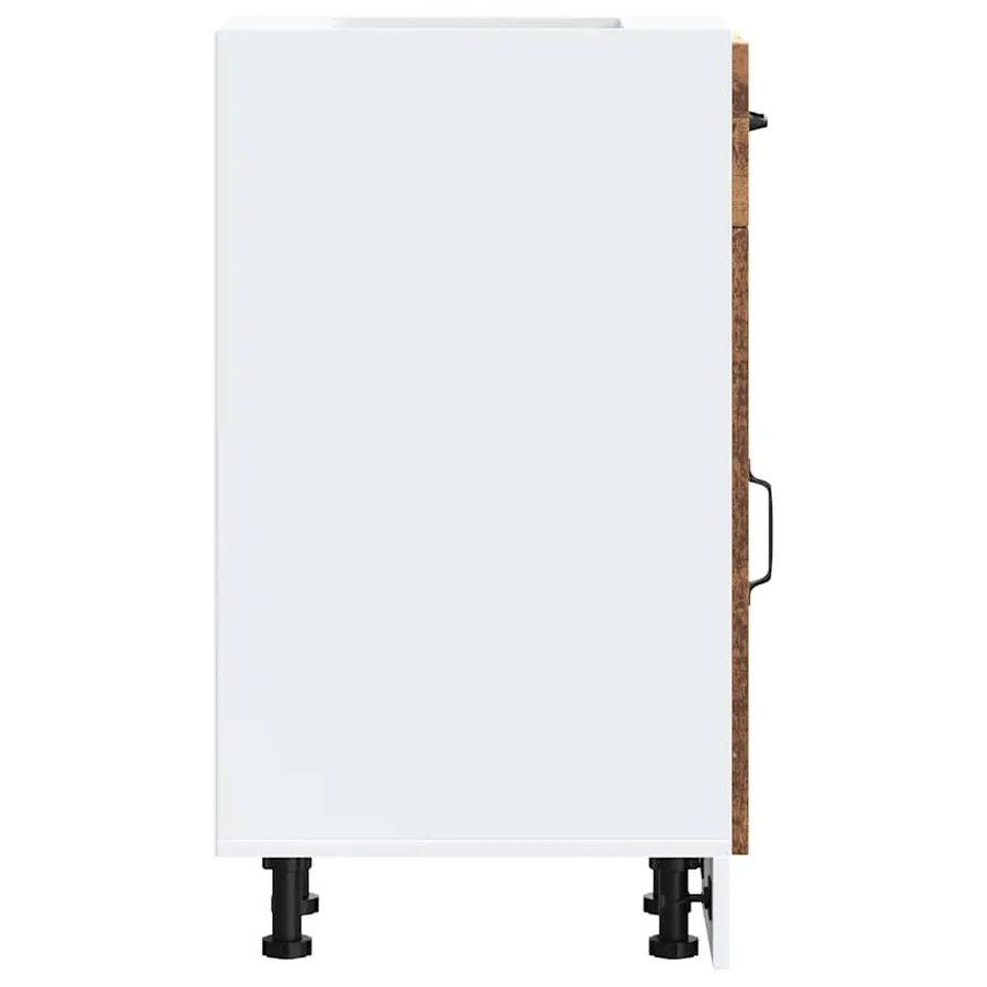 Armoire de cuisine Kalmar vieux bois bois d'ingénierie - 6