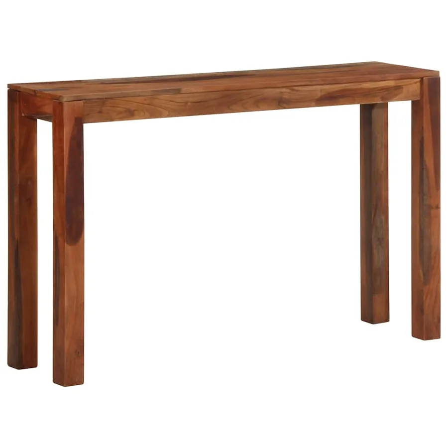 Table console 120x30x76 cm bois massif d'acacia - 10