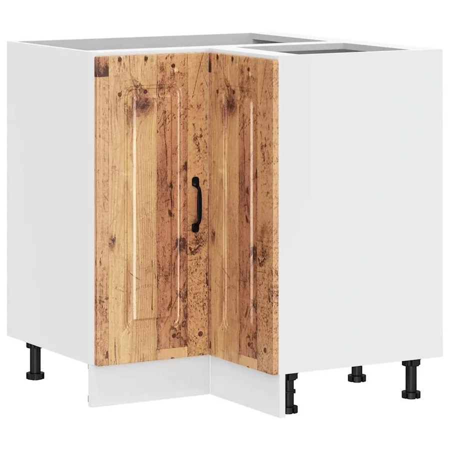 Armoire d'angle de cuisine Kalmar vieux bois bois d'ingénierie - 2