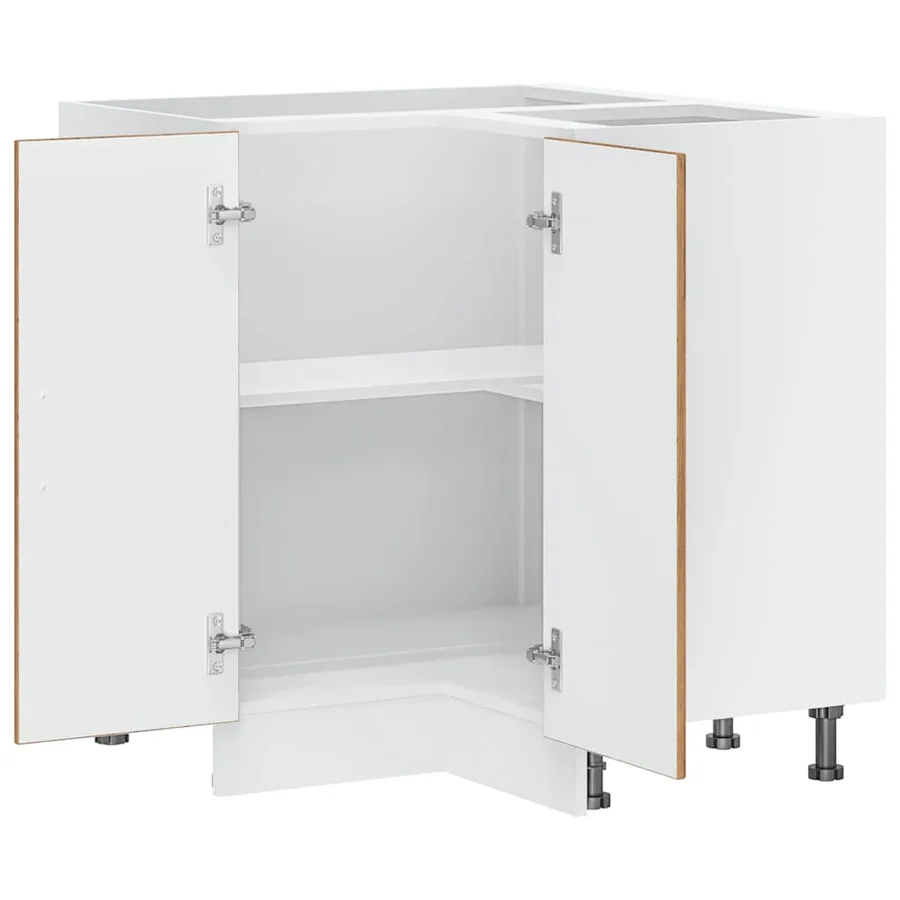 Armoire d'angle de cuisine Kalmar vieux bois bois d'ingénierie - 5