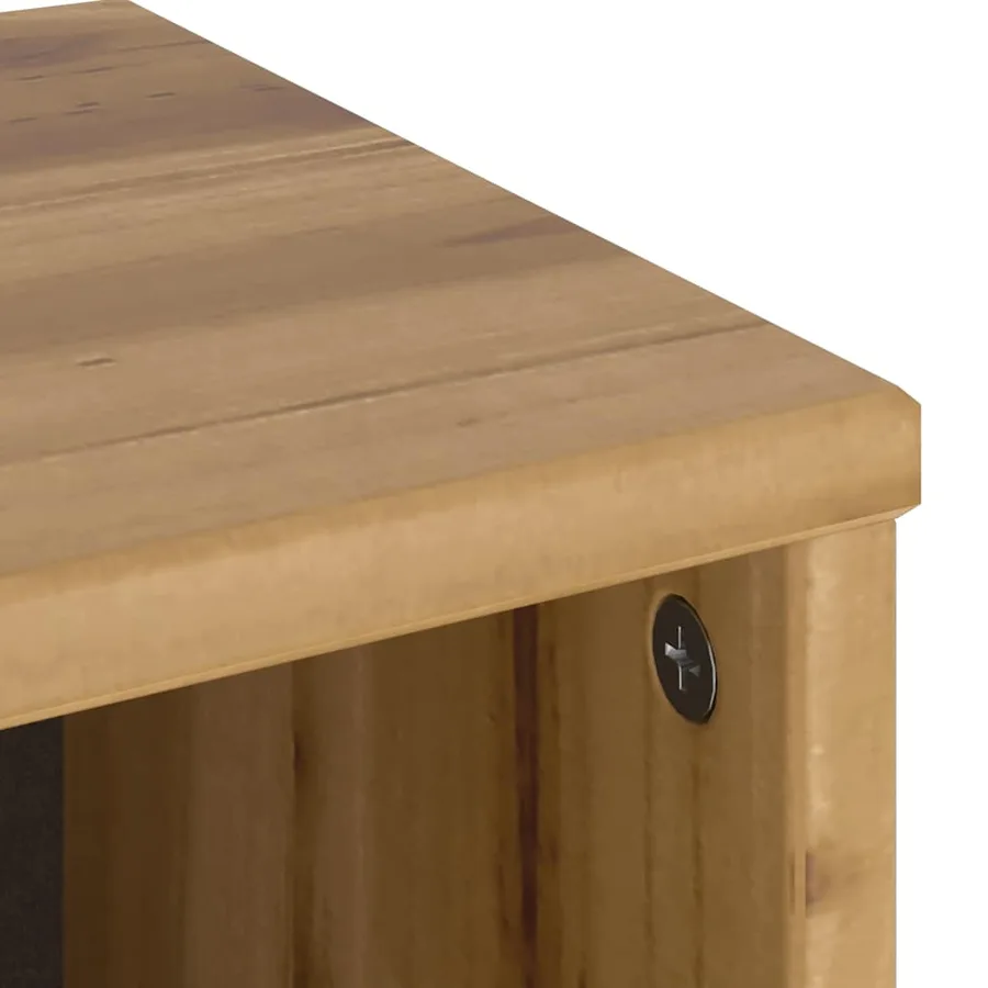 Armoire latérale ODDA 40x24x79 cm bois massif pin - 9