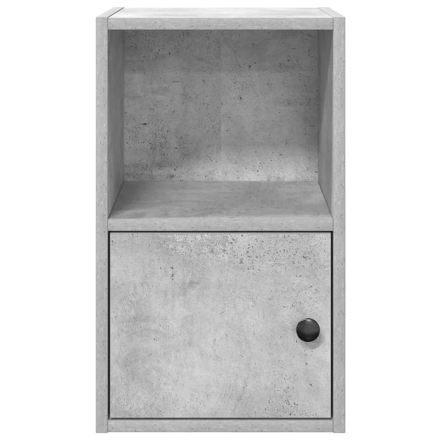 Bibliothèque gris béton 31x24x52 cm bois d'ingénierie - 5