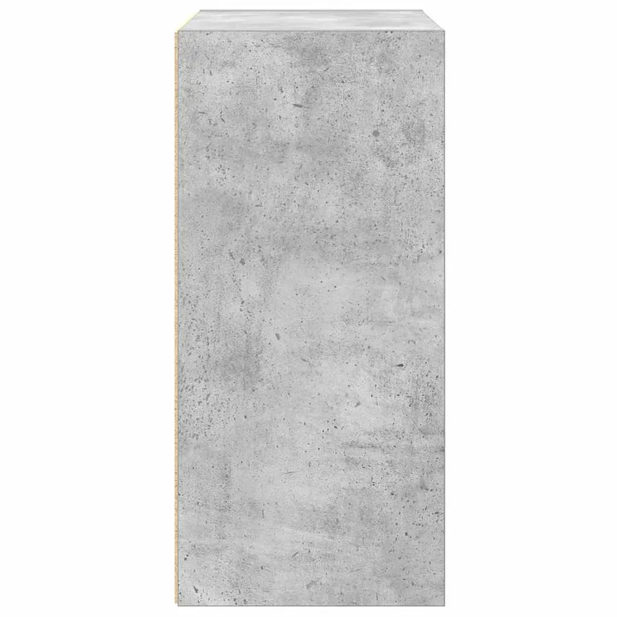 Bibliothèque gris béton 31x24x52 cm bois d'ingénierie - 6