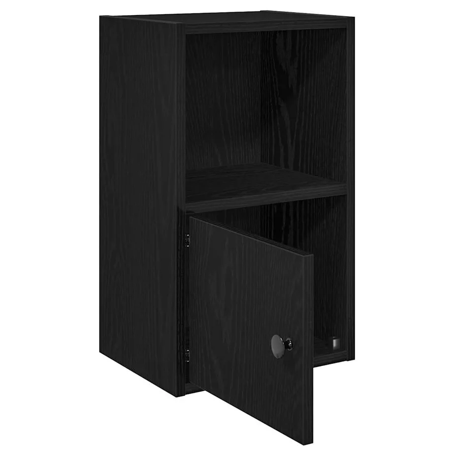 Bibliothèque chêne noir 31x24x52 cm bois d'ingénierie - 4