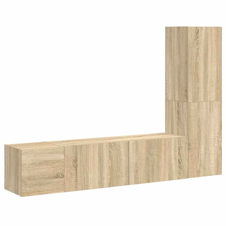 Ensemble de meubles TV 3 pcs Chêne sonoma Bois d'ingénierie - 2
