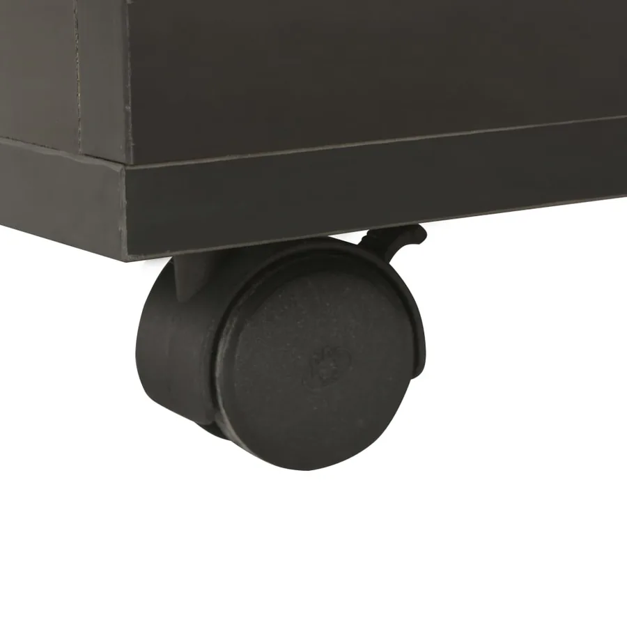 Table basse Noir brillant 60x60x35 cm Bois d'ingénierie - 7