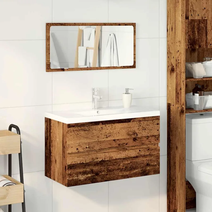 Ensemble de meubles salle de bain bois d'ingénierie - 3