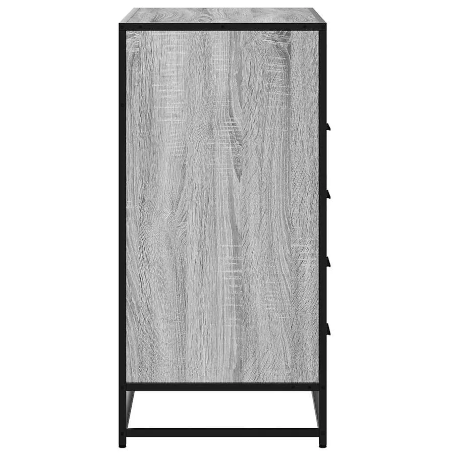 Commode sonoma gris 70x41x83,5 cm bois d'ingénierie - 6