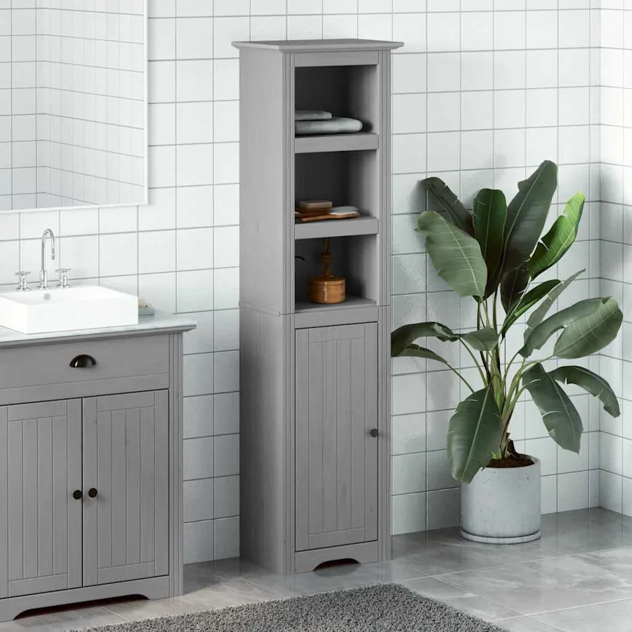 Armoire de salle de bain BODO gris 44x30x160 cm - 3